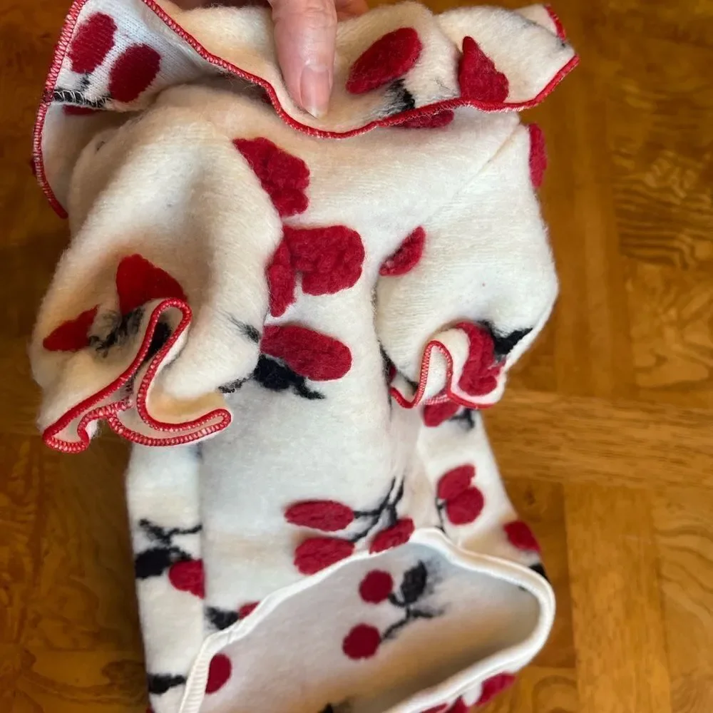 Cherry Pom Pom Pet Sweater 🍒🐾